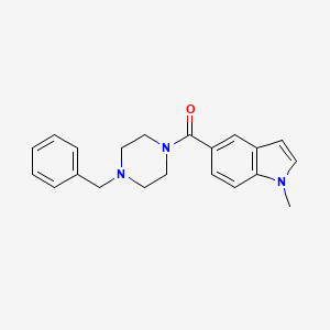 5-[(4-benzyl-1-piperazinyl)carbonyl]-1-methyl-1H-indole