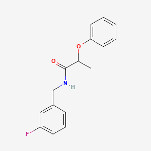 N-(3-fluorobenzyl)-2-phenoxypropanamide