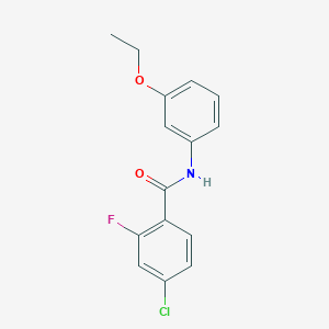 4-chloro-N-(3-ethoxyphenyl)-2-fluorobenzamide