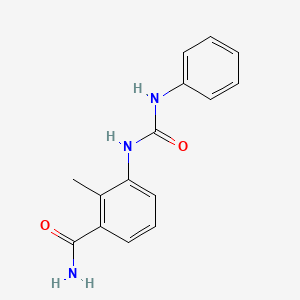 molecular formula C15H15N3O2 B4503817 3-[(苯胺羰基)氨基]-2-甲基苯甲酰胺 