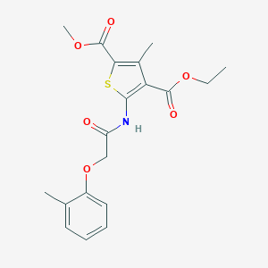 4-Ethyl 2-methyl 3-methyl-5-{[(2-methylphenoxy)acetyl]amino}-2,4-thiophenedicarboxylate