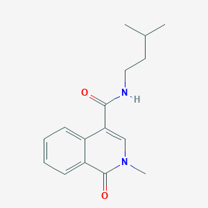 N~4~-isopentyl-2-methyl-1-oxo-1,2-dihydro-4-isoquinolinecarboxamide