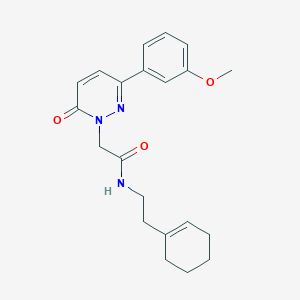 molecular formula C21H25N3O3 B4503872 N-[2-(1-cyclohexen-1-yl)ethyl]-2-[3-(3-methoxyphenyl)-6-oxo-1(6H)-pyridazinyl]acetamide 