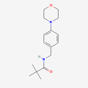 molecular formula C16H24N2O2 B4503876 2,2-dimethyl-N-[4-(4-morpholinyl)benzyl]propanamide 