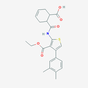 6-({[4-(3,4-Dimethylphenyl)-3-(ethoxycarbonyl)thien-2-yl]amino}carbonyl)cyclohex-3-ene-1-carboxylic acid