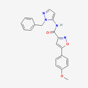 N-(1-benzyl-1H-pyrazol-5-yl)-5-(4-methoxyphenyl)-1,2-oxazole-3-carboxamide