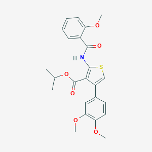Isopropyl 4-(3,4-dimethoxyphenyl)-2-[(2-methoxybenzoyl)amino]-3-thiophenecarboxylate