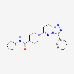 N-cyclopentyl-1-(3-phenyl[1,2,4]triazolo[4,3-b]pyridazin-6-yl)piperidine-4-carboxamide