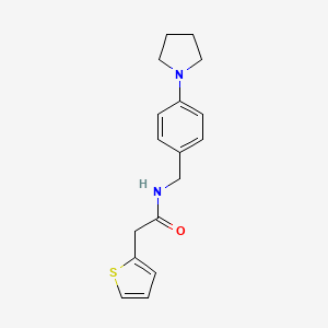 molecular formula C17H20N2OS B4503937 N-[4-(1-pyrrolidinyl)benzyl]-2-(2-thienyl)acetamide 