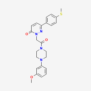 2-{2-[4-(3-methoxyphenyl)piperazino]-2-oxoethyl}-6-[4-(methylsulfanyl)phenyl]-3(2H)-pyridazinone