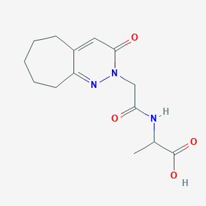 N-[(3-oxo-3,5,6,7,8,9-hexahydro-2H-cyclohepta[c]pyridazin-2-yl)acetyl]alanine