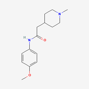 molecular formula C15H22N2O2 B4503997 N-(4-methoxyphenyl)-2-(1-methyl-4-piperidinyl)acetamide 