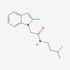 N-(3-methylbutyl)-2-(2-methyl-1H-indol-1-yl)acetamide