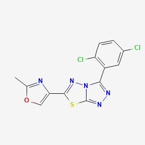 3-(2,5-dichlorophenyl)-6-(2-methyl-1,3-oxazol-4-yl)[1,2,4]triazolo[3,4-b][1,3,4]thiadiazole