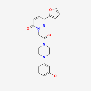 6-(2-furyl)-2-{2-[4-(3-methoxyphenyl)piperazino]-2-oxoethyl}-3(2H)-pyridazinone