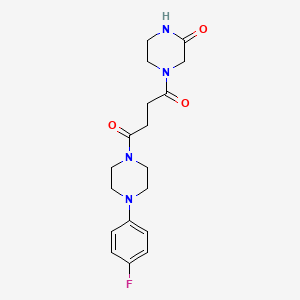 1-(4-(4-Fluorophenyl)piperazin-1-yl)-4-(3-oxopiperazin-1-yl)butane-1,4-dione