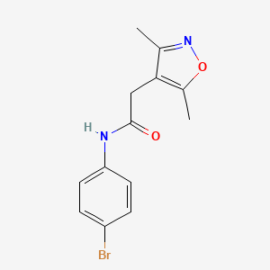 N-(4-bromophenyl)-2-(3,5-dimethyl-1,2-oxazol-4-yl)acetamide