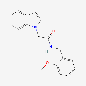 molecular formula C18H18N2O2 B4504118 2-(1H-indol-1-yl)-N-(2-methoxybenzyl)acetamide 