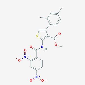Methyl 2-({2,4-bisnitrobenzoyl}amino)-4-(2,4-dimethylphenyl)thiophene-3-carboxylate