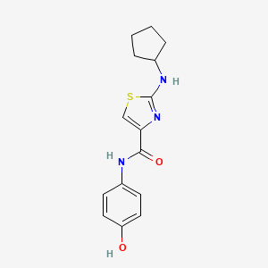 2-(cyclopentylamino)-N-(4-hydroxyphenyl)-1,3-thiazole-4-carboxamide