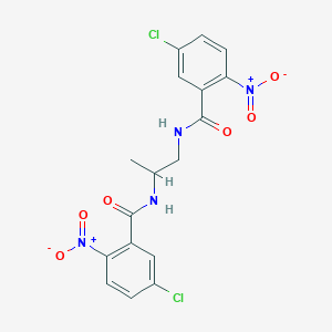 5-chloro-N-[2-({5-chloro-2-nitrobenzoyl}amino)-1-methylethyl]-2-nitrobenzamide