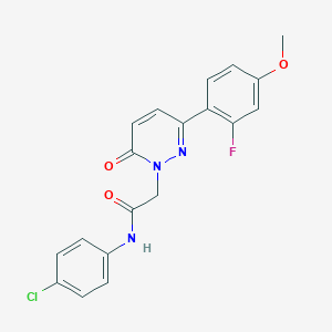 N-(4-chlorophenyl)-2-[3-(2-fluoro-4-methoxyphenyl)-6-oxopyridazin-1(6H)-yl]acetamide