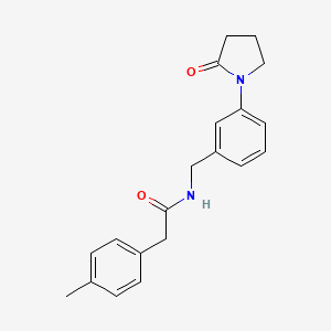 2-(4-methylphenyl)-N-[3-(2-oxo-1-pyrrolidinyl)benzyl]acetamide