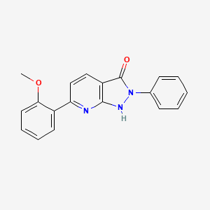 6-(2-methoxyphenyl)-2-phenyl-1,2-dihydro-3H-pyrazolo[3,4-b]pyridin-3-one