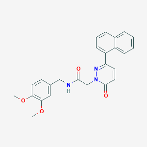 N-(3,4-dimethoxybenzyl)-2-(3-(naphthalen-1-yl)-6-oxopyridazin-1(6H)-yl)acetamide