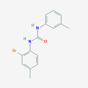 molecular formula C15H15BrN2O B450423 1-(2-Bromo-4-methylphenyl)-3-(3-methylphenyl)urea CAS No. 445001-20-7