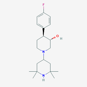 (3S,4S)-4-(4-fluorophenyl)-1-(2,2,6,6-tetramethylpiperidin-4-yl)piperidin-3-ol