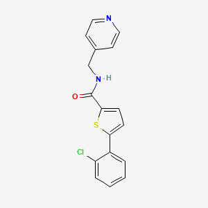 molecular formula C17H13ClN2OS B4504254 5-(2-氯苯基)-N-(4-吡啶基甲基)-2-噻吩甲酰胺 