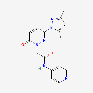 2-(3-(3,5-dimethyl-1H-pyrazol-1-yl)-6-oxopyridazin-1(6H)-yl)-N-(pyridin-4-yl)acetamide