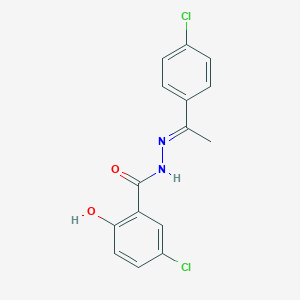 5-chloro-N'-[1-(4-chlorophenyl)ethylidene]-2-hydroxybenzohydrazide