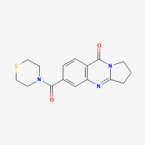 6-(thiomorpholin-4-ylcarbonyl)-2,3-dihydropyrrolo[2,1-b]quinazolin-9(1H)-one