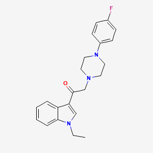 1-(1-ethyl-1H-indol-3-yl)-2-[4-(4-fluorophenyl)-1-piperazinyl]ethanone