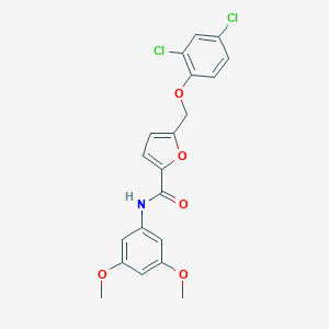 molecular formula C20H17Cl2NO5 B450431 5-[(2,4-dichlorophenoxy)methyl]-N-(3,5-dimethoxyphenyl)furan-2-carboxamide 