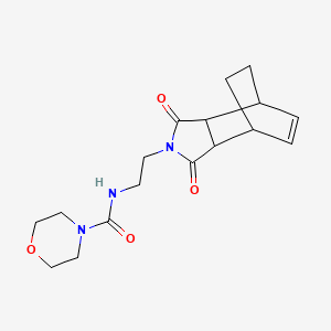 molecular formula C17H23N3O4 B4504330 N-[2-(1,3-dioxo-1,3,3a,4,7,7a-hexahydro-2H-4,7-ethanoisoindol-2-yl)ethyl]-4-morpholinecarboxamide 