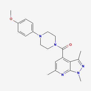 [4-(4-methoxyphenyl)piperazino](1,3,6-trimethyl-1H-pyrazolo[3,4-b]pyridin-4-yl)methanone