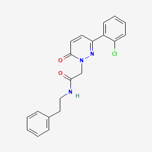 2-[3-(2-chlorophenyl)-6-oxo-1(6H)-pyridazinyl]-N~1~-phenethylacetamide