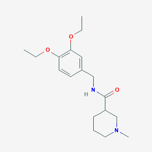 molecular formula C18H28N2O3 B4504363 N-(3,4-二乙氧基苄基)-1-甲基-3-哌啶甲酰胺 