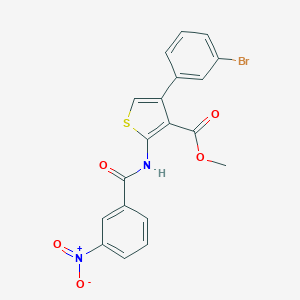 Methyl 4-(3-bromophenyl)-2-({3-nitrobenzoyl}amino)thiophene-3-carboxylate