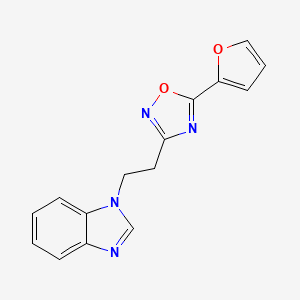 1-{2-[5-(2-furyl)-1,2,4-oxadiazol-3-yl]ethyl}-1H-benzimidazole