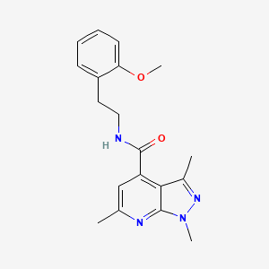 N-[2-(2-methoxyphenyl)ethyl]-1,3,6-trimethyl-1H-pyrazolo[3,4-b]pyridine-4-carboxamide