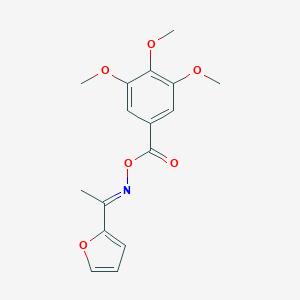molecular formula C16H17NO6 B450443 1-(2-furyl)ethanone O-(3,4,5-trimethoxybenzoyl)oxime 