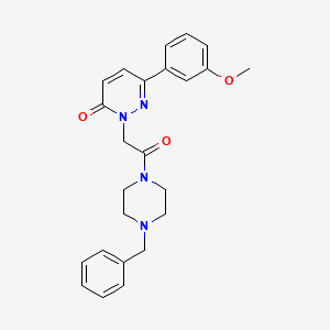 2-(2-(4-benzylpiperazin-1-yl)-2-oxoethyl)-6-(3-methoxyphenyl)pyridazin-3(2H)-one