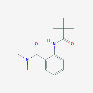 molecular formula C14H20N2O2 B4504439 2-[(2,2-dimethylpropanoyl)amino]-N,N-dimethylbenzamide 