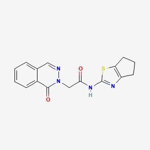 2-(1-oxophthalazin-2(1H)-yl)-N-[(2Z)-3,4,5,6-tetrahydro-2H-cyclopenta[d][1,3]thiazol-2-ylidene]acetamide