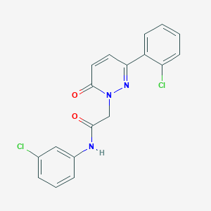 molecular formula C18H13Cl2N3O2 B4504464 N-(3-chlorophenyl)-2-[3-(2-chlorophenyl)-6-oxopyridazin-1(6H)-yl]acetamide 