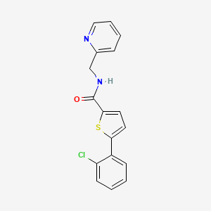 5-(2-chlorophenyl)-N-(2-pyridinylmethyl)-2-thiophenecarboxamide